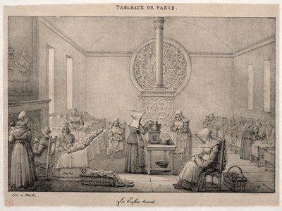 Escenas de París: El Hospital de Niños Expósitos de Jean Henri Marlet