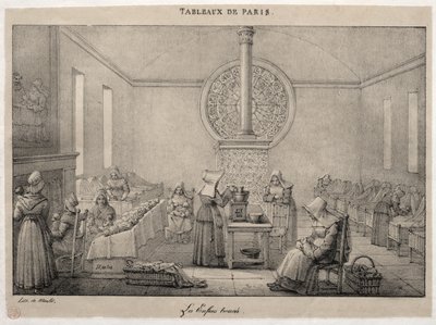 Escenas de París: El hospital de los expósitos de Jean Henri Marlet