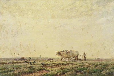Los primeros surcos, Alta Alsacia o El labrador, 1883 de Jean Henri Zuber