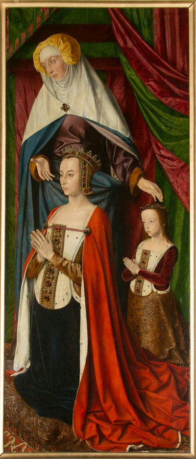 Anne de Beaujeu y su hija Suzanne, con Santa Ana (detalle) de Jean Hey