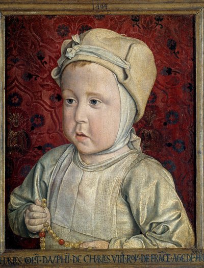 Retrato del delfín Carlos Orlant, hijo de Carlos VIII y Ana de Bretaña de Jean Hey