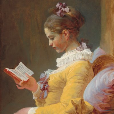 Francés: Jeune Fille lisant The Reader de Jean Honore Fragonard