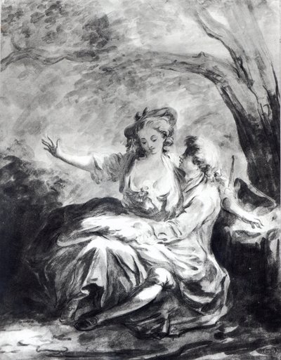 Un lugar de encuentro para el amor de Jean Honore Fragonard