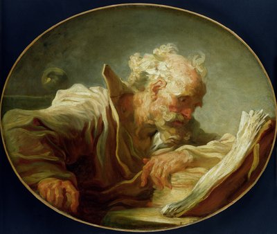 Un filósofo, c.1764 de Jean Honore Fragonard