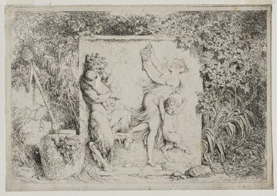Bacanales: La danza de los sátiros, 1763 de Jean Honore Fragonard
