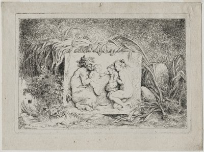 Bacanales: la familia del sátiro de Jean Honore Fragonard