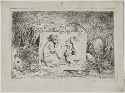 Bacanales: La familia de los sátiros, 1763 de Jean Honore Fragonard