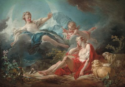 Diana y Endimión, c. 1753-1756 de Jean Honore Fragonard