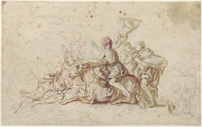 Europa secuestrada por Júpiter en forma de toro (?) de Jean Honore Fragonard
