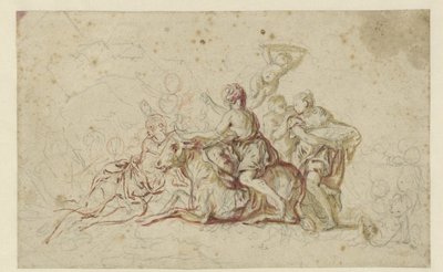 Europa secuestrada por Júpiter en forma de toro de Jean Honore Fragonard