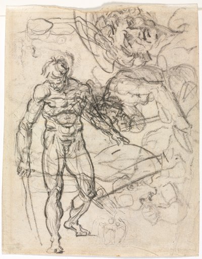 Estudios de figuras (reverso) de Jean Honore Fragonard