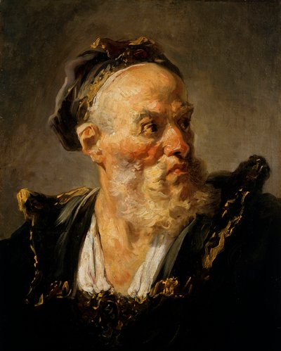 Cabeza de anciano de Jean Honore Fragonard