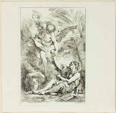 Santo ermitaño en el desierto de Jean Honore Fragonard