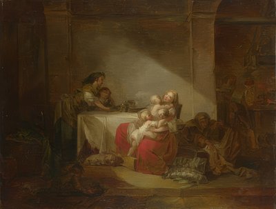 Interior, la madre feliz de Jean Honore Fragonard