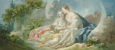 Júpiter disfrazado de Diana intenta seducir a Calisto, c.1753 de Jean Honore Fragonard