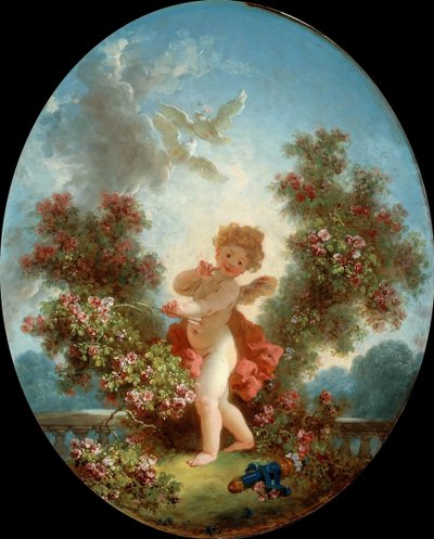 El amor en centinela de Jean Honore Fragonard