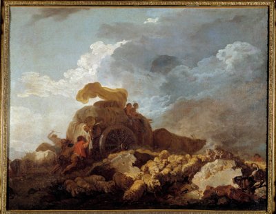 La tormenta o el carro atascado de Jean Honore Fragonard