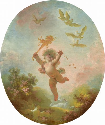 El amor como locura, c. 1773-1776 de Jean Honore Fragonard
