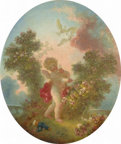 El Amor el Centinela, c. 1773-1776 de Jean Honore Fragonard