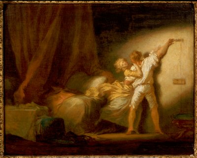 Versión Modello de "El cerrojo" de Jean Honore Fragonard