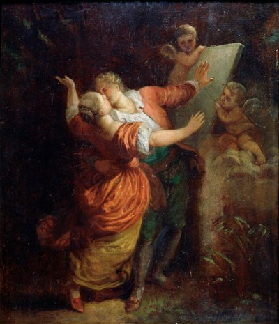Juramento de amor, mediados del siglo XVIII de Jean Honore Fragonard