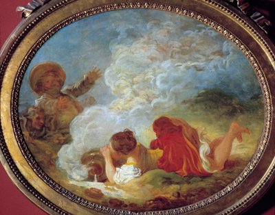 Perrette y el pote de leche. Según el cuento "La lechera y el pote de leche" de Jean de la Fontaine. Pintura de Jean Honoré Fragonard (1732-1806) siglo XVIII. Museo Cognacq Jay de Jean Honore Fragonard