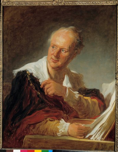 Retrato de Denis Diderot (1713-1784) escritor de Jean Honore Fragonard