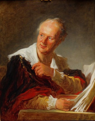 Retrato de Denis Diderot 1713-1784, ca. 1769 de Jean Honore Fragonard