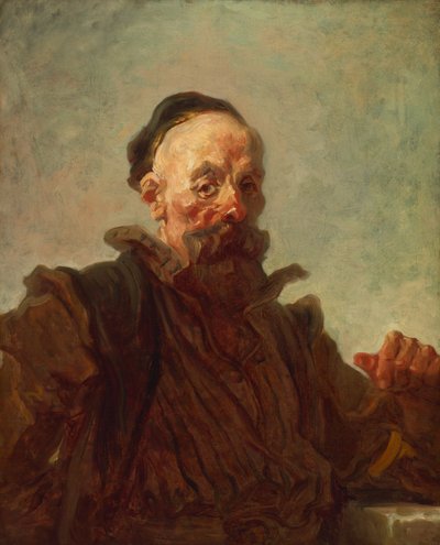Retrato de un hombre disfrazado de Jean Honore Fragonard