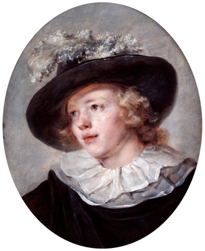 Retrato de un joven, finales del siglo XVIII - principios del siglo XIX de Jean Honore Fragonard