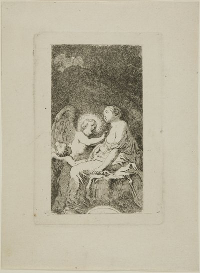 Santa Catalina de Alejandría curada por un ángel de Jean Honore Fragonard