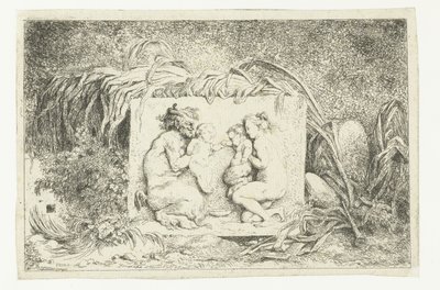 Sátiro y ninfa con dos hijos Bacanales (título de la serie) Ninfas y sátiros (título de la serie) de Jean Honore Fragonard