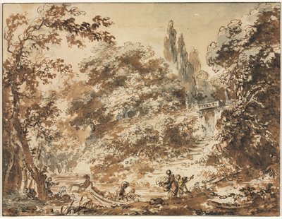 Escena en un parque, c. 1760 de Jean Honore Fragonard
