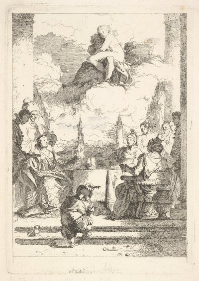El Banquete de Antonio y Cleopatra, ca. 1764 de Jean Honore Fragonard