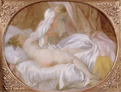 La camisa quitada o La dama desnudándose, antes de 1778 de Jean Honore Fragonard