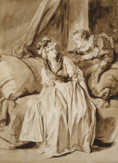 La Carta, o La Conversación Española de Jean Honore Fragonard