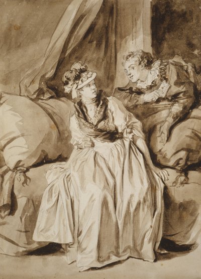 La Carta, o La Conversación Española, c. 1778 de Jean Honore Fragonard