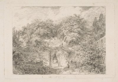 El pequeño parque, ca. 1763 de Jean Honore Fragonard
