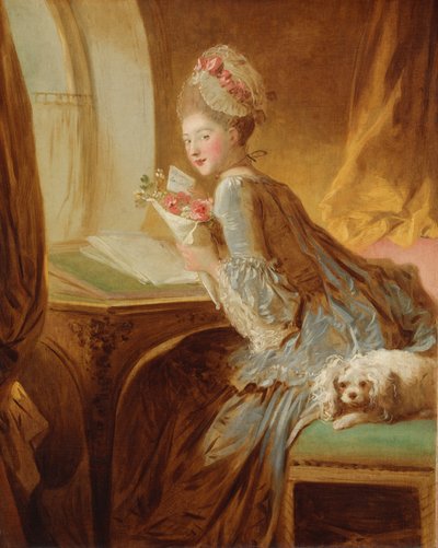 La carta de amor, principios de 1770 de Jean Honore Fragonard