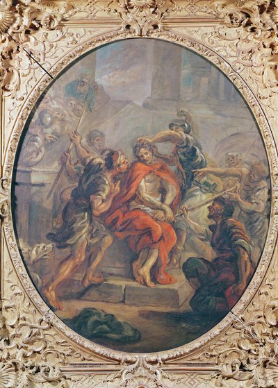 El escarnio de Cristo (óleo sobre lienzo) de Jean Honore Fragonard
