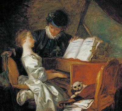 La lección de música de Jean Honore Fragonard