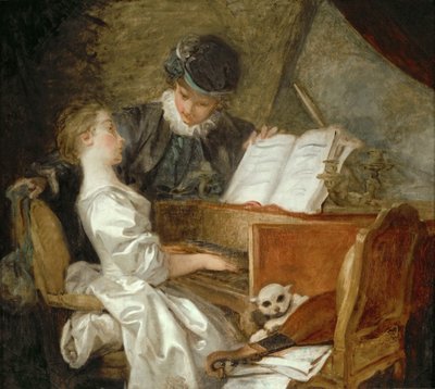La lección de música de Jean Honore Fragonard