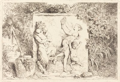 La danza de los sátiros de Jean Honore Fragonard