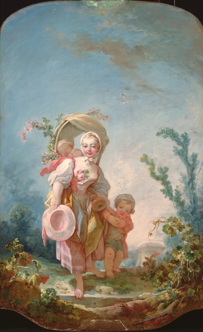 La pastora, 1748-52 de Jean Honore Fragonard