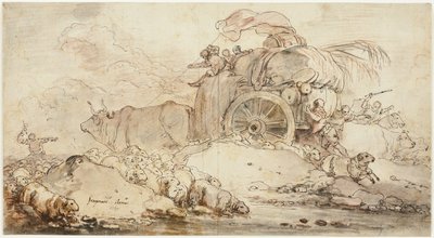 El carro parado de Jean Honore Fragonard
