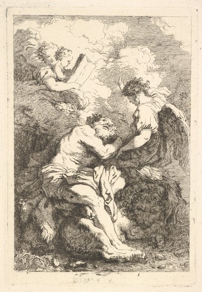 La visión de San Jerónimo, ca. 1761-65 de Jean Honore Fragonard