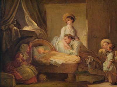 La visita a la guardería, c1775 de Jean Honore Fragonard