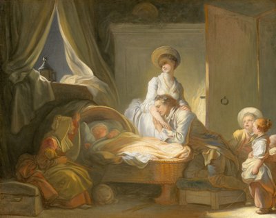 La visita a la guardería de Jean Honore Fragonard