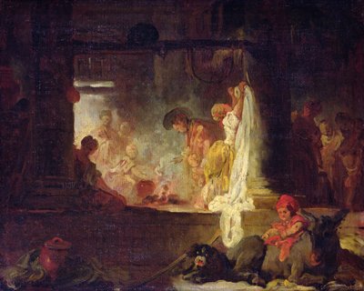 Las lavanderas, c.1759 de Jean Honore Fragonard