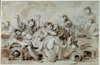 El agresor castigado Después de “el gascón castigado”, cuento de Jean de la Fontaine de Jean Honore Fragonard
